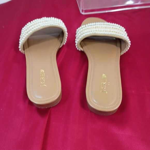 Elegant Pearl-Embellished Slide Sandals - Picture 5 of 8